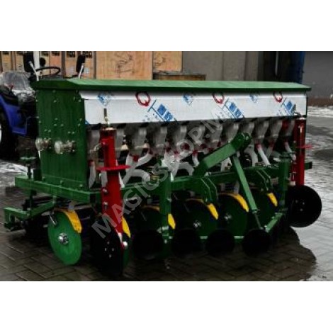 Semănătoare 12 secții de grâu pentru minitractor cu marchere